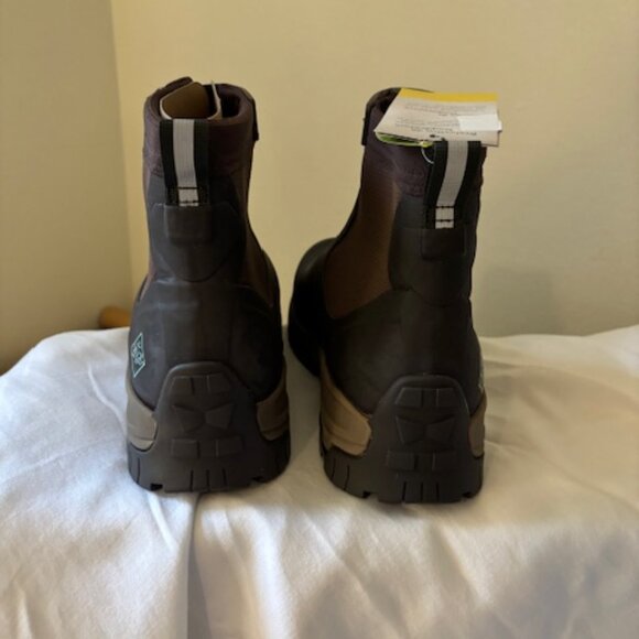 Original Muck Boots Mid Zip Ankle Waterproof Dark Brown NWT No Box Mens 10 - Picture 4 of 8